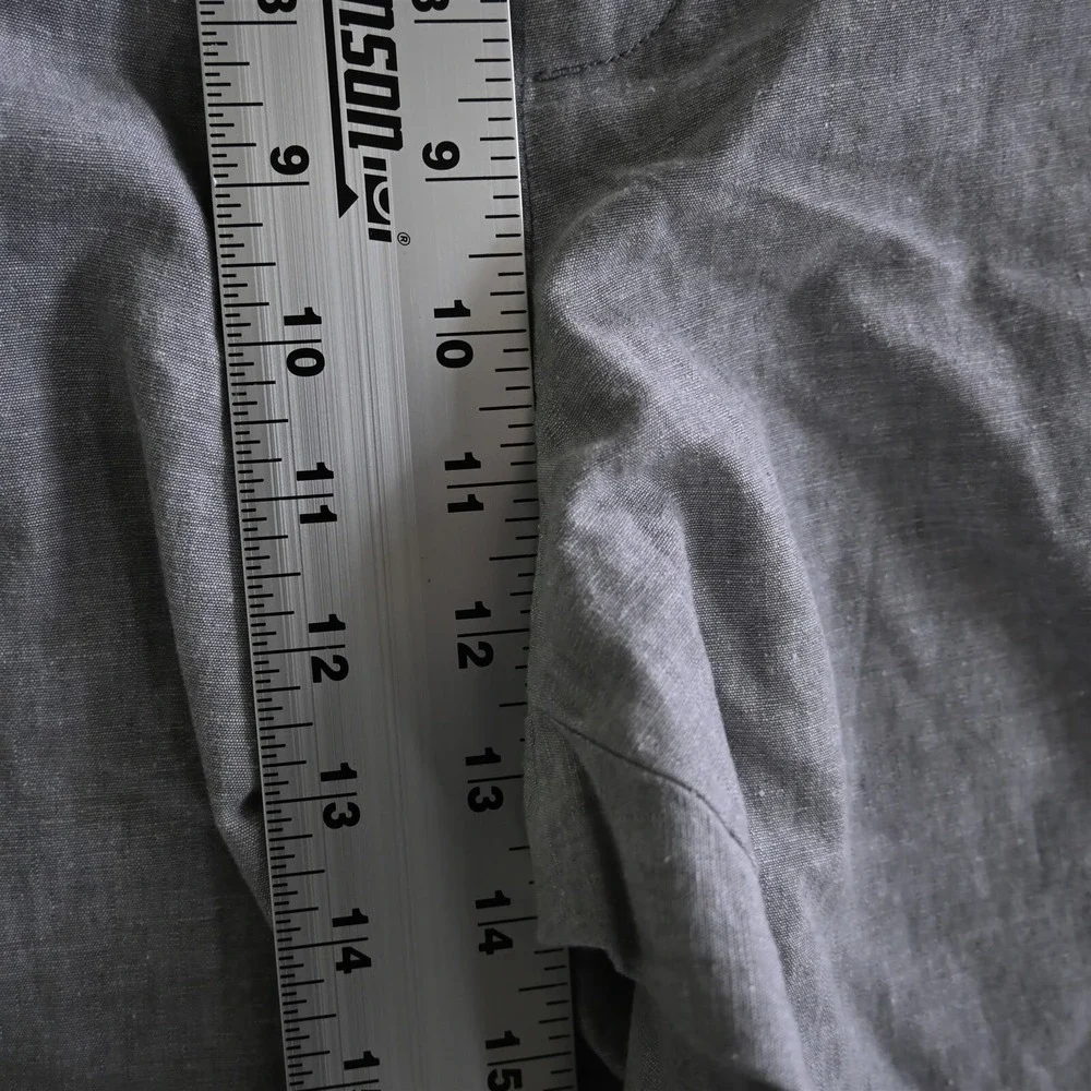 NEW Banana Republic‎ 36S Gray Slim Fit Linen 599895 Drawstring Beach Mens Pants